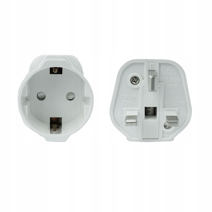 2x Adapter gniazdka Dubaj Malta Cypr Emiraty Katar