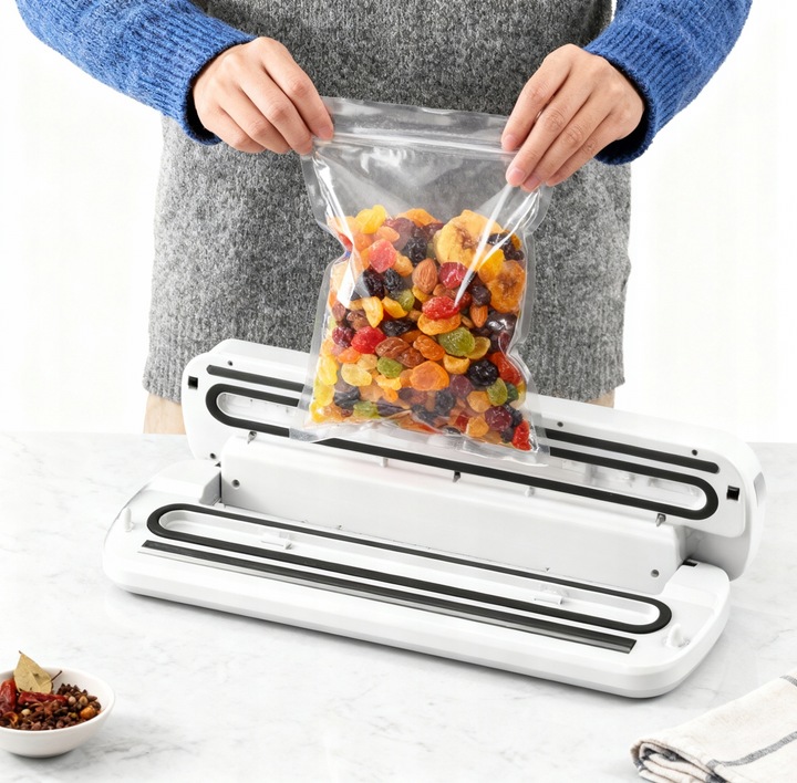 ZGRZEWARKA PRÓŻNIOWA DO ŻYWNOŚCI PAKOWARKA 110W ZESTAW WORKÓW XXL