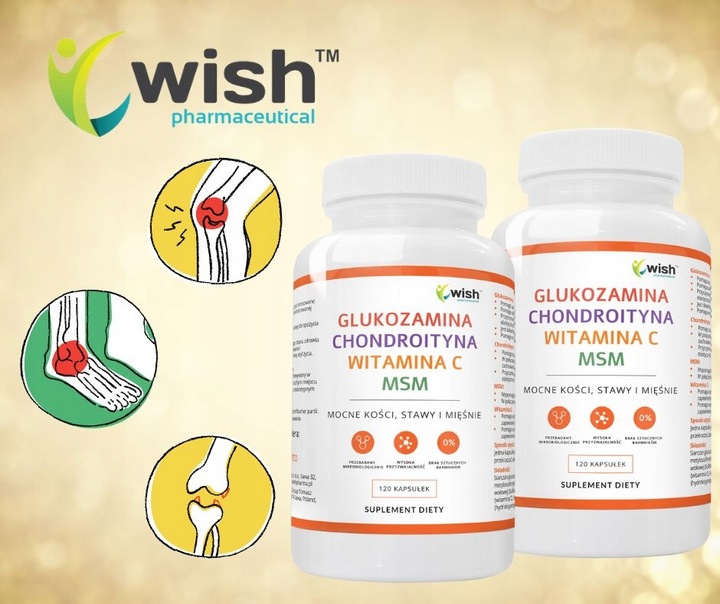 GLUKOZAMINA CHONDROITYNA MSM WITAMINA C Stawy 240k