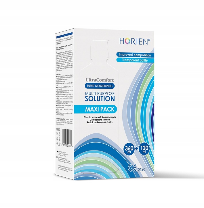 HORIEN ULTRA COMFORT MAXI PACK 360ML+ 100ML PŁYN DO SOCZEWEK