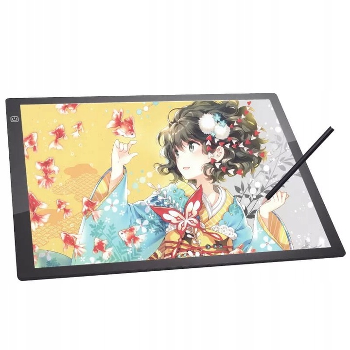 Tablet graficzny Deska Kreślarska do Rysowania dla Dzieci LED A4 Kalka