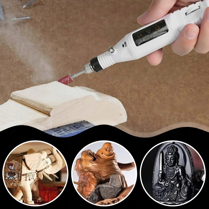 FREZARKA DO PAZNOKCI MANICURE PEDICURE DO USUWANIA HYBRYD ŻELU + FREZY