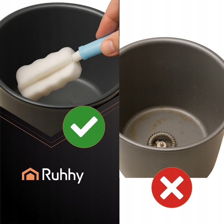 Spieniacz do Mleka Kawy Elektryczny Ruhhy 500W 4w1 Wyświetlacz LED BPA