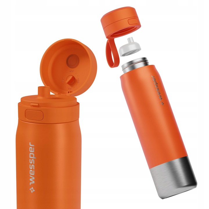 Butelka filtrująca stalowa bidon na wodę z filtrem WESSPER B2 ACTITEX