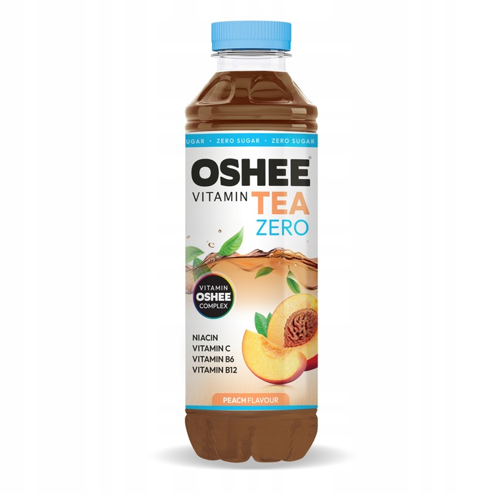 12x OSHEE ZERO Vitamin Tea brzoskwinia 555 ml
