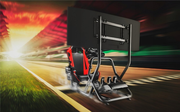 KOKPIT wyścigowy GAMINGOWY do 120kg Huzaro Speed 6.0 do SIMRACINGU