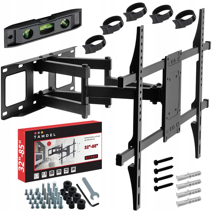 UCHWYT DO TELEWIZORA 32-85 CALI OBROTOWY EXTRA MOCNY DO 60KG
