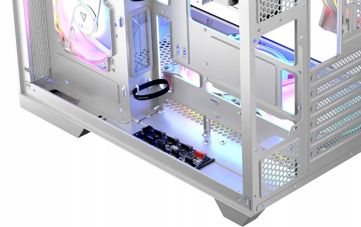 Gamingowa obudowa komputerowa MODECOM VOLCANO PANORAMA NF biała