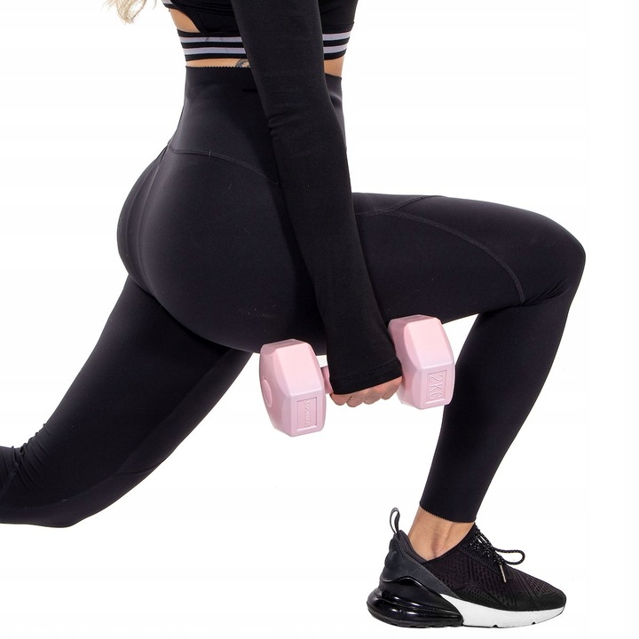 HANTLE 2x2kg ZESTAW CIĘŻARKI HANTELKI DO ĆWICZEŃ W DOMU HEKSAGONALNE