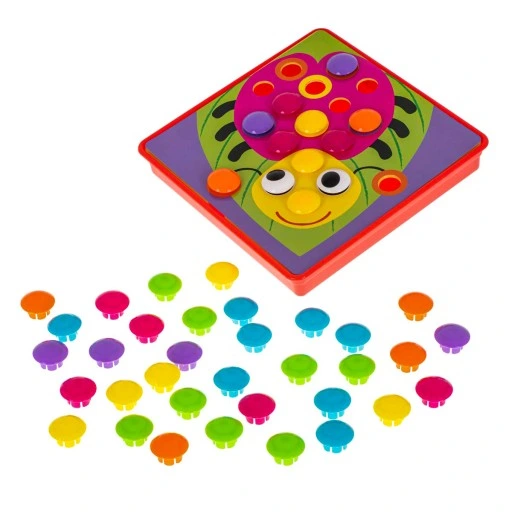 UKŁADANKA MONTESSORI GUZIKOWA MOZAIKA EDUKACYJNA