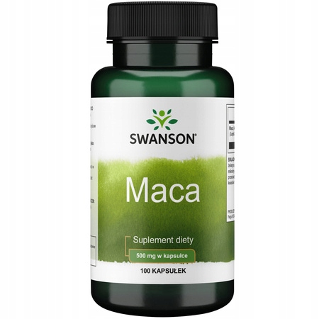SWANSON MACA 100 kaps. WZMOCNIENIE PAMIĘĆ LIBIDO