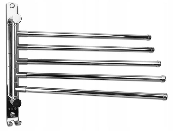 WIESZAK NA RĘCZNIKI OBROTOWY DO ŁAZIENKI UCHWYT ŚCIENNY HAK ŁAZIENKOWY