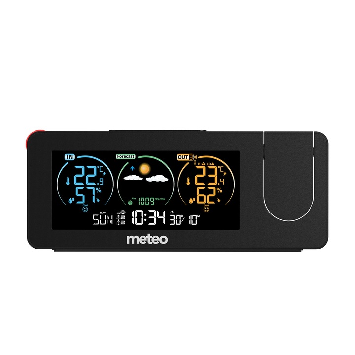 STACJA POGODOWA Z DCF METEO SP102 Z PROJEKTOREM