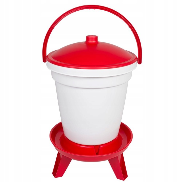 POIDŁO 18L Z NÓŻKAMI DLA KUR KACZEK GĘSI INDYKÓW