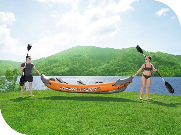 Kajak 3 osobowy Rapid Bestway 65132 Pompka Wiosła Torba NOWY MODEL 2024