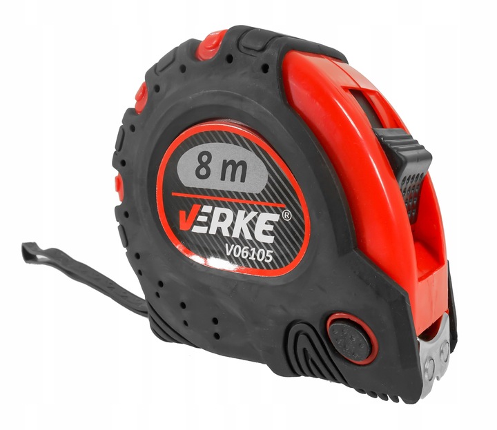 METRÓWKA RĘCZNA MIARKA METR ZWIJANY TAŚMA MIERNICZA MIARA ŻÓŁTA 8M