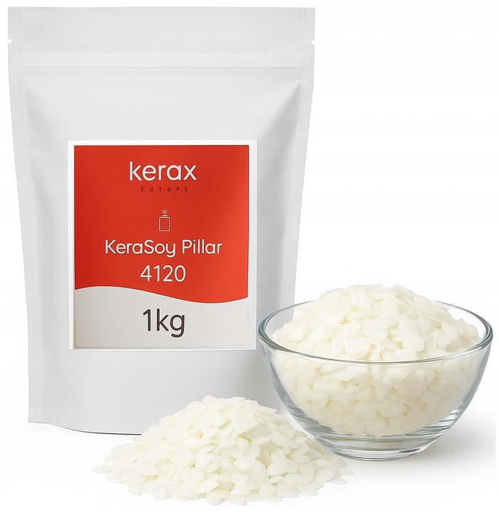 Wosk sojowy PILLAR twardy do świec wolnostojących naturalny pastylki 1 kg