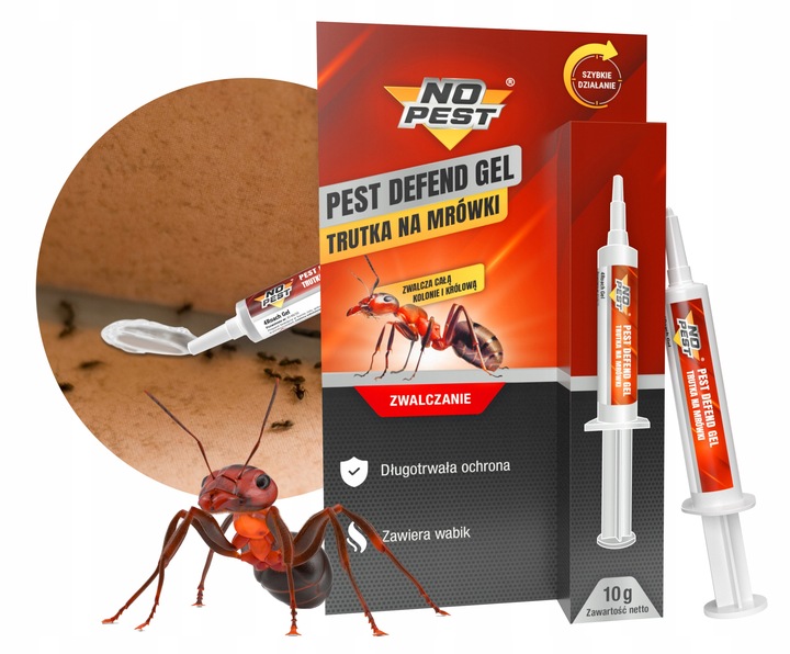 SILNA TRUTKA ŻEL ŚRODEK PREPARAT NA MRÓWKI FARAONA GNIAZDA MRÓWEK NO