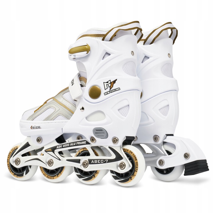Rolki Regulowane RAVEN Pulse White/Gold 37-40