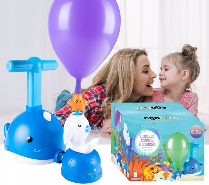 WYRZUTNIA SAMOCHODÓW RAKIET NAPĘD BALONOWY INTERAKTYWNA AUTO POMPKA PREZENT