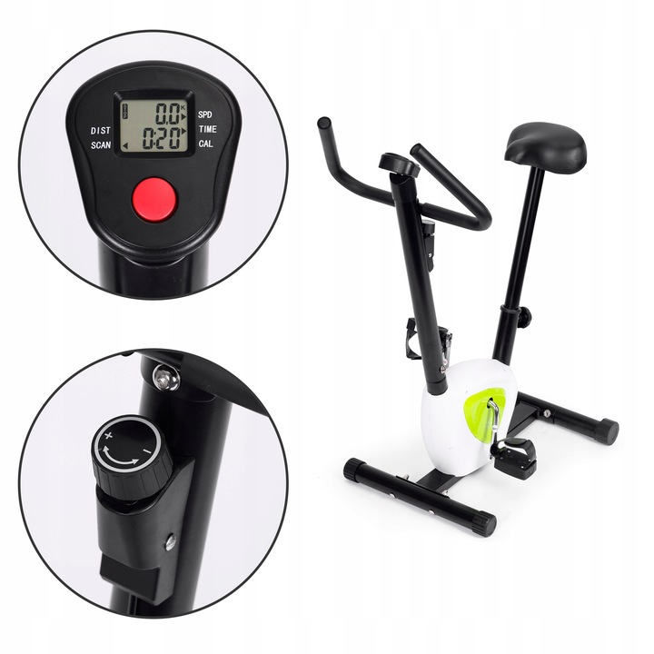 Rower Treningowy Rowerek Stacjonarny Fitness Do Ćwiczeń Mechaniczny Licznik