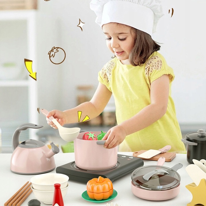 zestaw zabawek kuchennych sztućce 32szt kuchnia