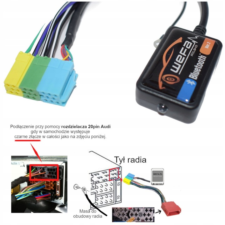 Zmieniarka Bluetooth Audi Concert Chorus Symphony