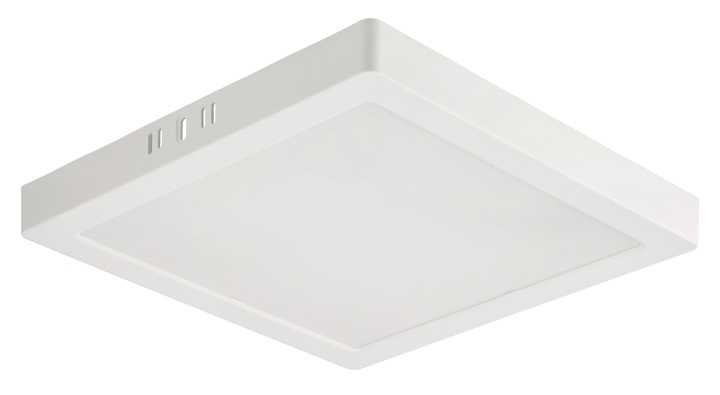 Plafon LED Lampa Sufitowa Natynkowa 24W 2640lm 4000K Biała Kwadrat