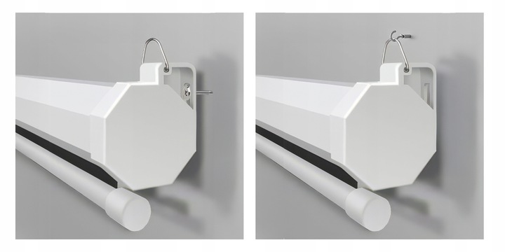 CAMROCK MATTE EKRAN PROJEKCYJNY 80 CALI DO PROJEKTORA RZUTNIKA BIAŁY