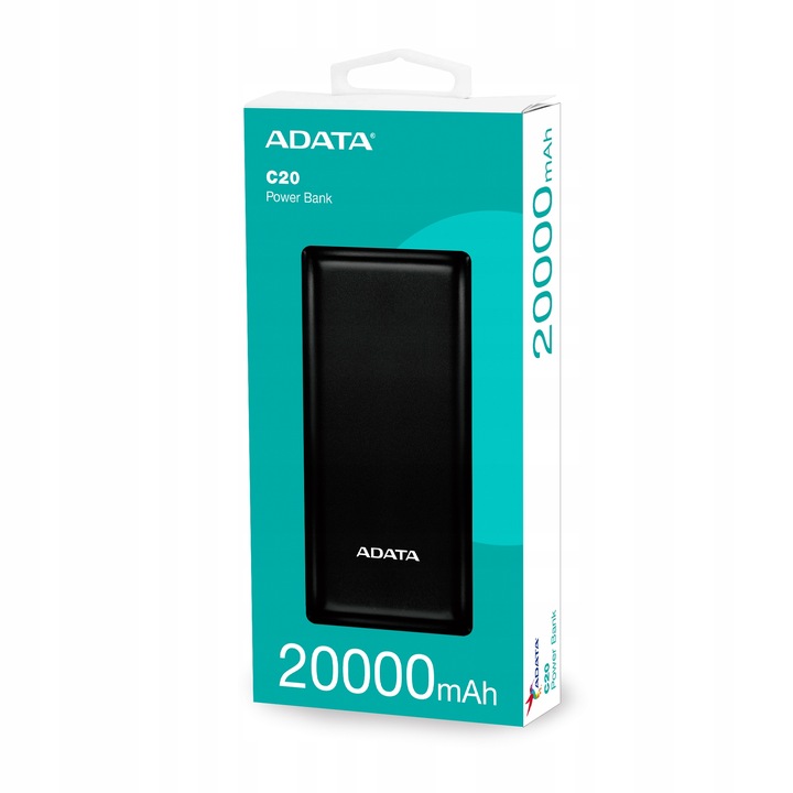 Mocny Powerbank ADATA 20000mAh USB-C czarny C20