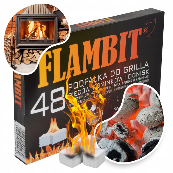 PODPAŁKA DO KOMINKA PIECA GRILLA x720 KOSTEK BIAŁA ROZPAŁKA GRILA