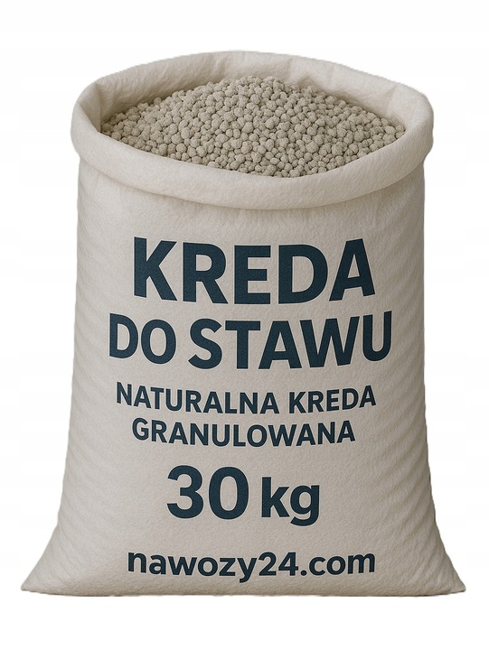 Kreda granulowana do stawu, Kreda do oczka wodnego - 30kg ogranicza