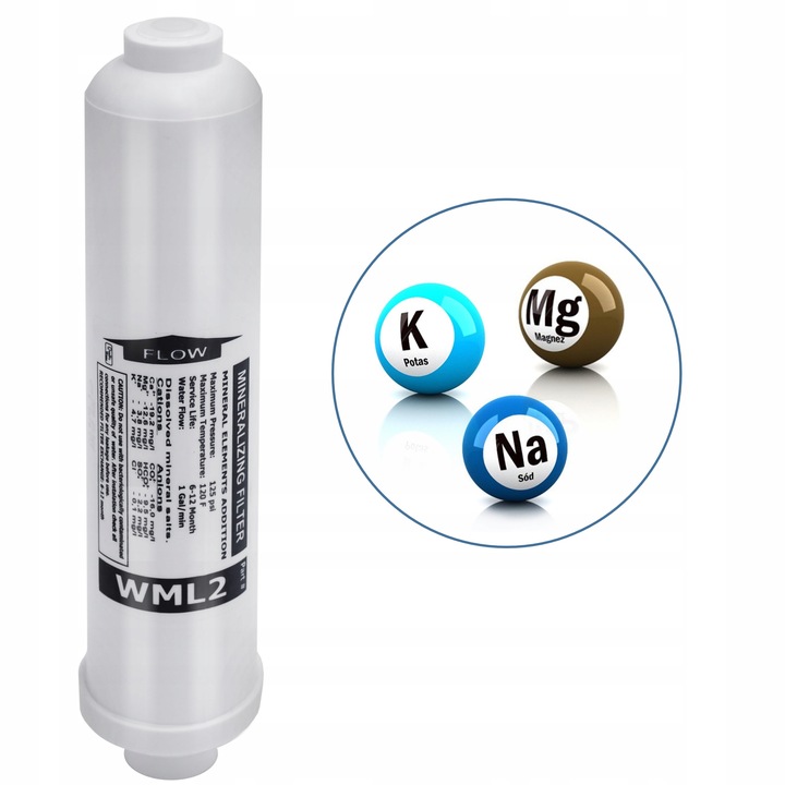 Wkłady do Filtra Wody Osmoza RO6 WWL2 WML2 DUŻY ZESTAW KOMPLET WKŁADÓW