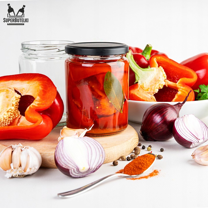 10x SŁOIKI SZKLANE Z ZAKRĘTKAMI 540 ML NA GRZYBY NA PRZETWORY DŻEM +