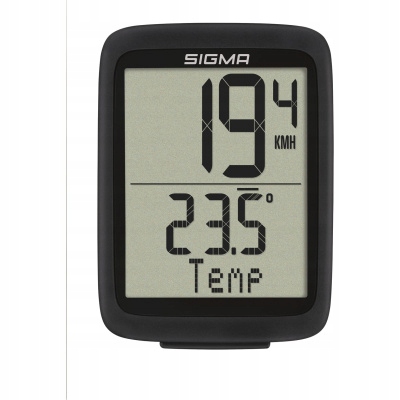 MARKOWY LICZNIK ROWEROWY SIGMA 10.0 IPX8 POLSKIE MENU TERMOMETR START/STOP