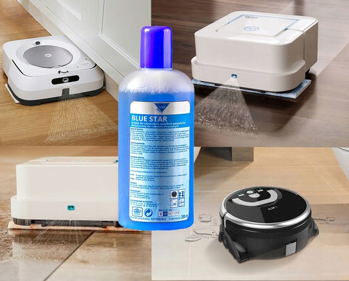 Blue Star WYDAJNY Płyn do robotów czyszczących mopujących 200 ml z pipetą