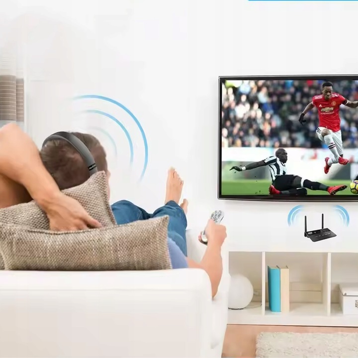 NADAJNIK ODBIORNIK Bluetooth do TV wieży hi-fi słuchawek APT-X do 80 m