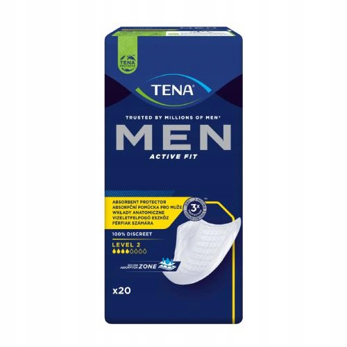 TENA MEN Active Fit Level 2, wkłady anatomiczne, nietrzymanie moczu,