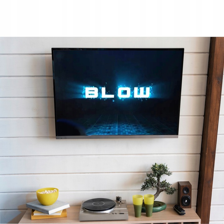 MOCNY UCHWYT TV WIESZAK DO TELEWIZORA LCD PŁASKI CALI VESA ŚCIENNY