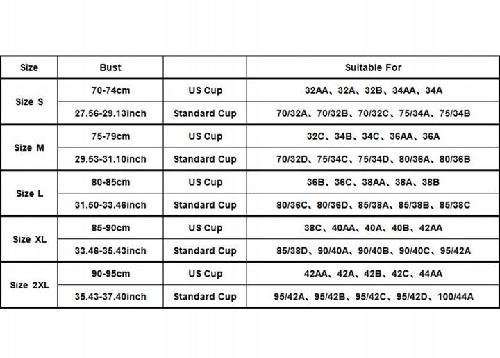 Bielizna damska Wygodne biustonosze bez fiszbin Stanik Sportowy Top XL