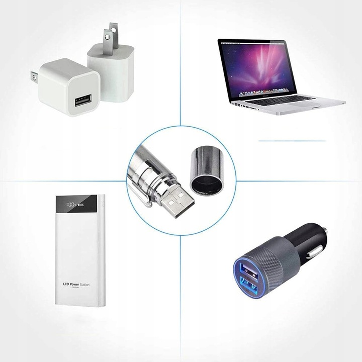 Laser dla kota Wskaźnik laserowy dla kota USB 3w1 latarka UV