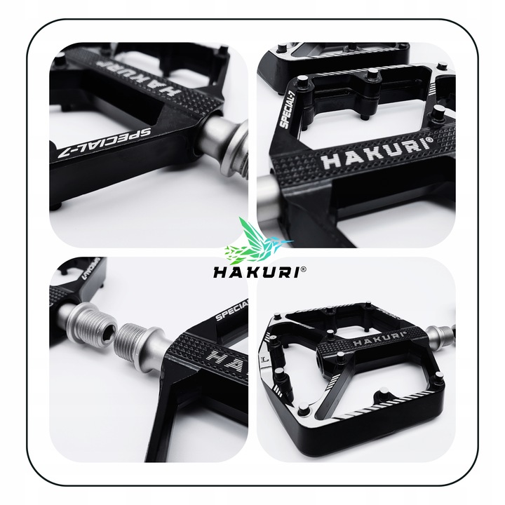 Pedały PLATFORMOWE ALUMINIOWE 3 ŁOŻYSKA Maszynowe Lekkie DH ENDURO MTB