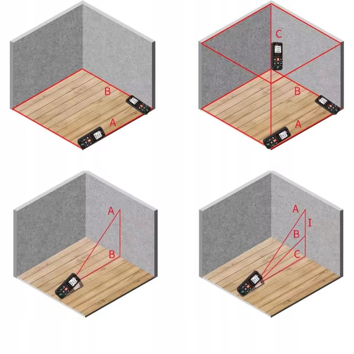 DALMIERZ LASEROWY HILDA S50 50M CYFROWY MIERNIK ODLEGŁOŚCI