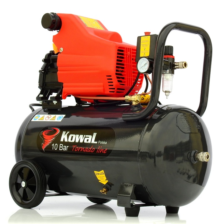 PROFESJONALNY 12Bar KOMPRESOR 50L olejowy tłokowy sprężarka pompa powietrza