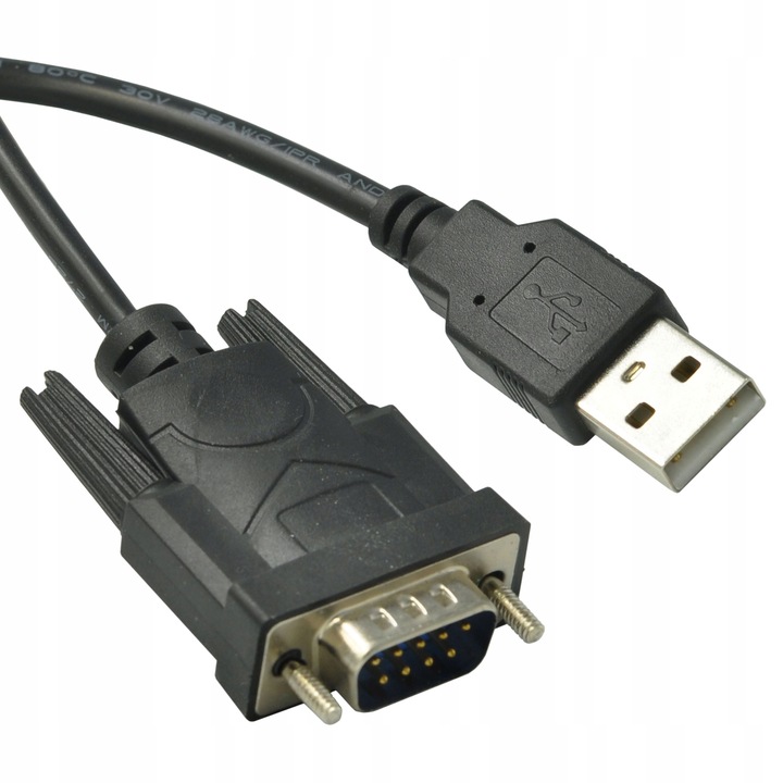 PRZEJŚCIÓWKA ADAPTER KONWERTER USB TYPU A DO RS232 0,8m DO DRUKARKI KASY