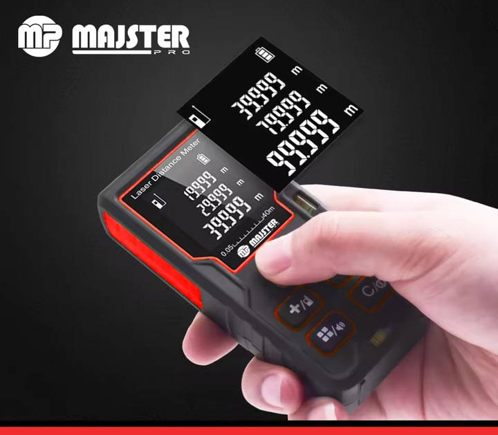 DALMIERZ LASEROWY 40M CYFROWY MIERNIK ODLEGŁOŚCI POZIOMICA LASEROWA