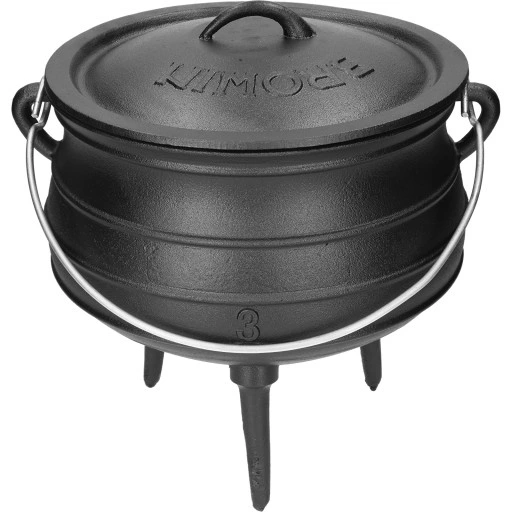 KOCIOŁEK Myśliwski 100% ŻELIWO GARNEK OGNISKO 7L