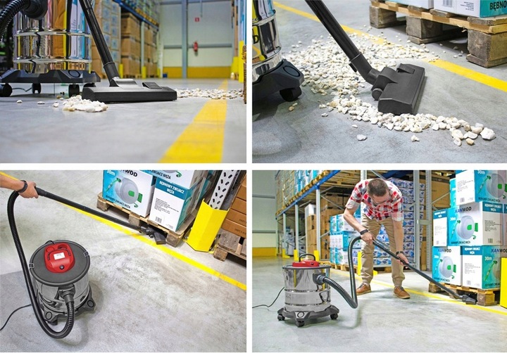 ODKURZACZ PRZEMYSŁOWY BEZWORKOWY SUCHO MOKRO DO POPIOŁU KOMINKA GRUZU