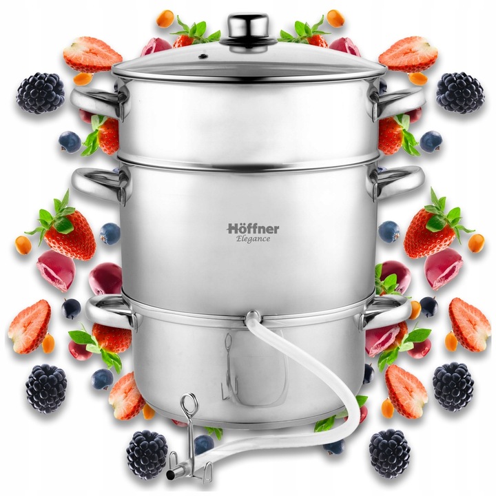 SOKOWNIK 8L GARNEK NA INDUKCJE / GAZ PAROWY ZE STALI NIERDZEWNEJ DO