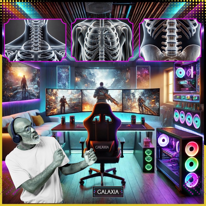 FOTEL GAMINGOWY BIUROWY Obrotowy Kubełkowy Krzesło Gamingowe Z Podnóżkiem